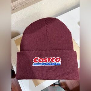 Costco Burgundy Beanie Hat